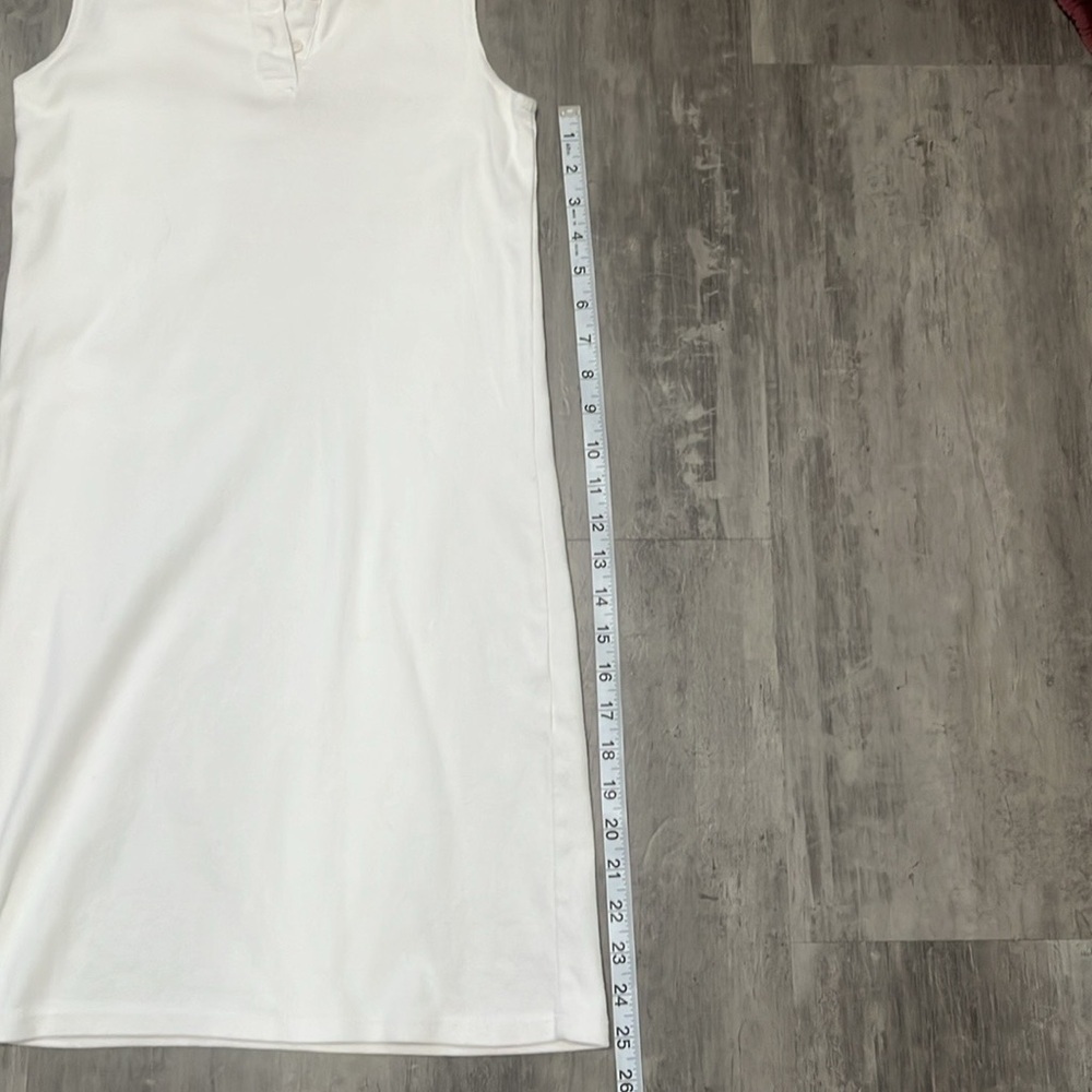 Brandy Melville White Collared Dress One Size - Picture 4 of 10